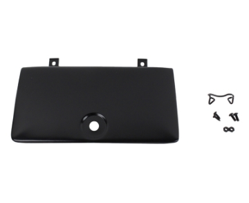 Picture of Kentrol 72-86 Jeep CJ Glove Box Door Use with OE Key Lock - Powdercoat Black