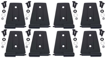Picture of Kentrol 07-18 Jeep Wrangler JK Door Hinge Set 8 Pieces 4 Door - Textured Black