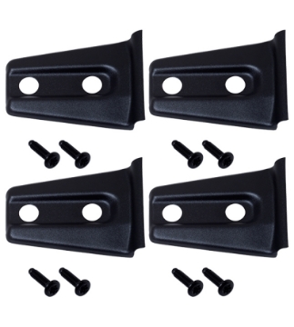 Picture of Kentrol 07-18 Jeep Wrangler JK Door Hinge Overlays 4 Pieces 2 Door - Textured Black