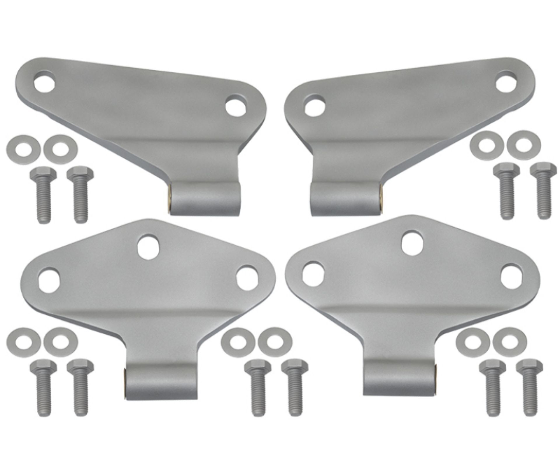 Picture of Kentrol 07-18 Jeep Wrangler JK Body Door Hinge Set 4 Pieces 2 Door Bare Grey