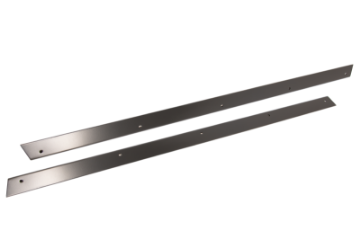 Picture of Kentrol 55-83 Jeep CJ5 Rocker Guards Black Powdercoat Stainless