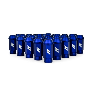 Picture of Mishimoto Aluminum Locking Lug Nuts M12x1-5 - 27pc Set - Blue