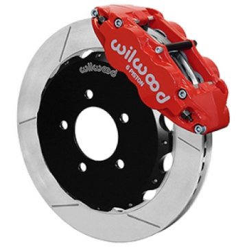 Picture of Wilwood 13-24 Honda Civic OEM 57mm Forged Narrow Superlite 6R Big Brake Front Brake Kit - Red