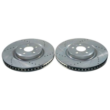 Picture of Power Stop 19-22 Ford Edge Front Evolution Drilled & Slotted Rotor Pair