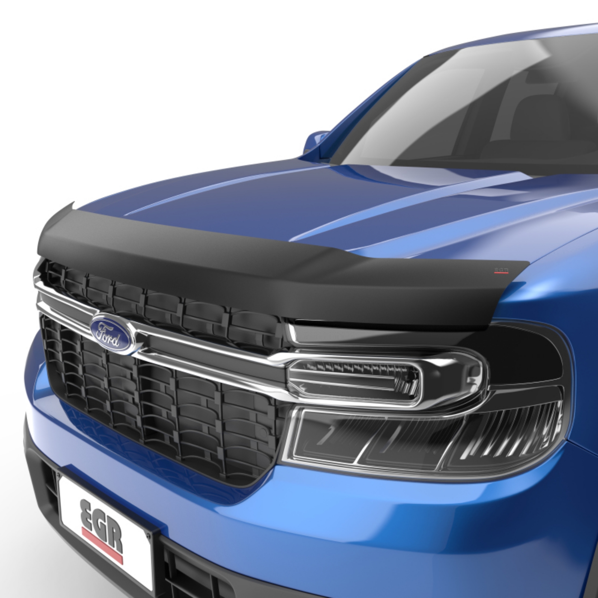 Picture of EGR 22-23 Ford Maverick Lariat XL XLT SuperGuard Hood Guard - Matte Black