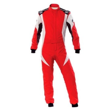 Picture of OMP First Evo Overall Red-White - Size 50 Fia 8856-2018