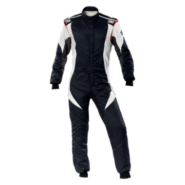 Picture of OMP First Evo Overall Black-White - Size 52 Fia 8856-2018