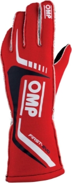 Picture of OMP First Evo Gloves Red - Size M Fia 8856-2018