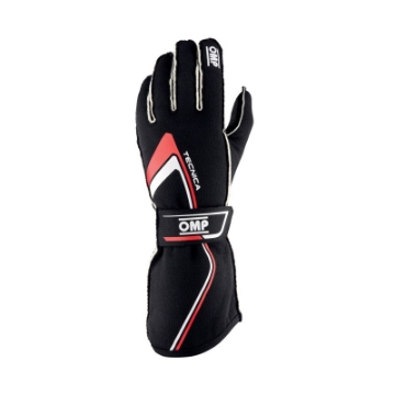 Picture of OMP Tecnica Gloves My2021 Black-Red - Size S Fia 8856-2018