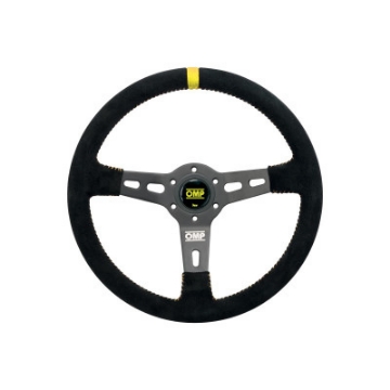 Picture of OMP RS Steering Wheel Black-Yellow D 350