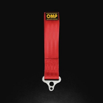 Picture of OMP Tow Hook Stainless Internal Diameter 100 mm - Medium Material Red