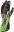 Picture of OMP KS-2 Art Gloves Black-Green - Size XXS