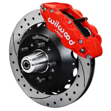 Picture of Wilwood 55-57 Chevy Bel Air Superlite 6R Kit, 5 x 4-50in-4-75in Hub - 12-88in D&S Rotor - Red
