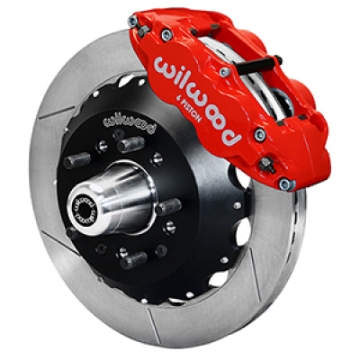 Picture of Wilwood 55-57 Chevy Bel Air Superlite 6R Kit, 5 x 4-50in-4-75in Hub - 12-88in Slotted - Red