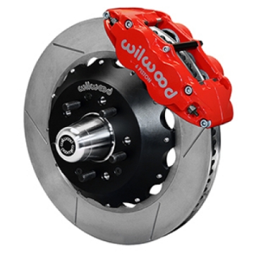 Picture of Wilwood 55-57 Chevy Bel Air Superlite 6R Kit, 5 x 4-50in-4-75in Hub - 14-00in Slotted Rotor - Red