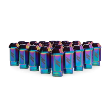 Picture of Mishimoto Aluminum Locking Lug Nuts M12x1-5 27pc Set Neo Chrome
