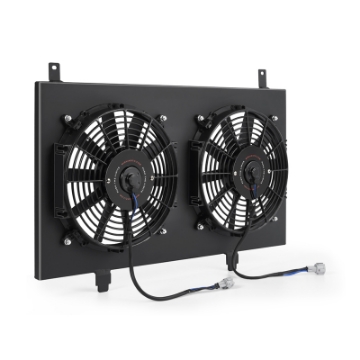 Picture of Mishimoto 03-06 Nissan 350Z Aluminum Fan Shroud Black
