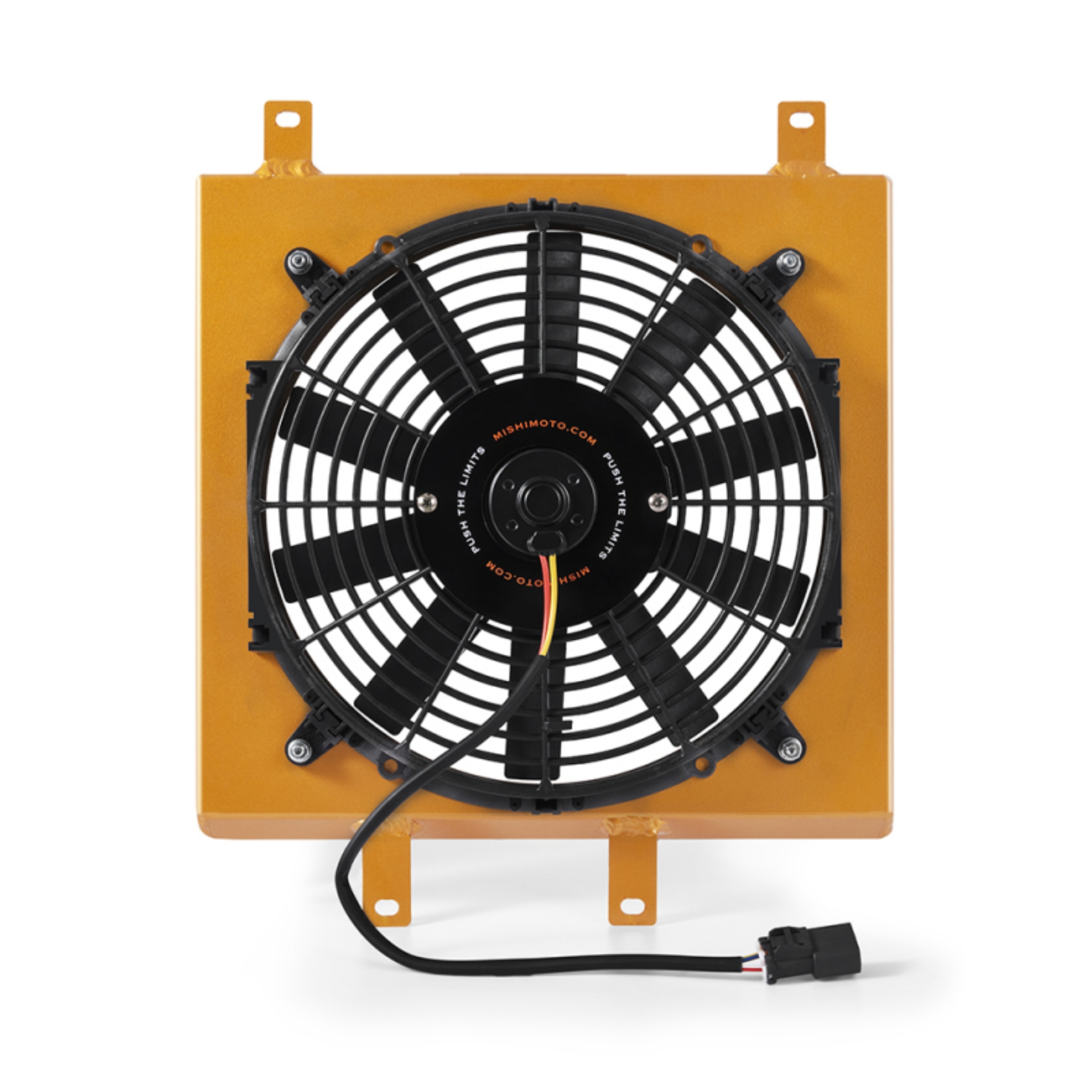 Picture of Mishimoto 92-00 Honda Civic Aluminum Fan Shroud Gold