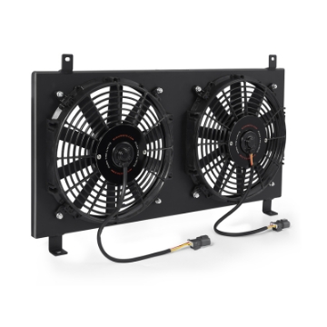 Picture of Mishimoto 02-06 Acura RSX Aluminum Fan Shroud Black