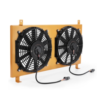 Picture of Mishimoto 02-06 Acura RSX Aluminum Fan Shroud Gold