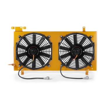 Picture of Mishimoto 08+ Subaru WRX-STI PNP Aluminum Fan Shroud Gold