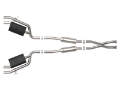 Picture of aFe Gemini XV 2-5in 304 SS Cat-Back Exhaust w-Cut-Out 18-22 Kia Stinger V6 3-3L