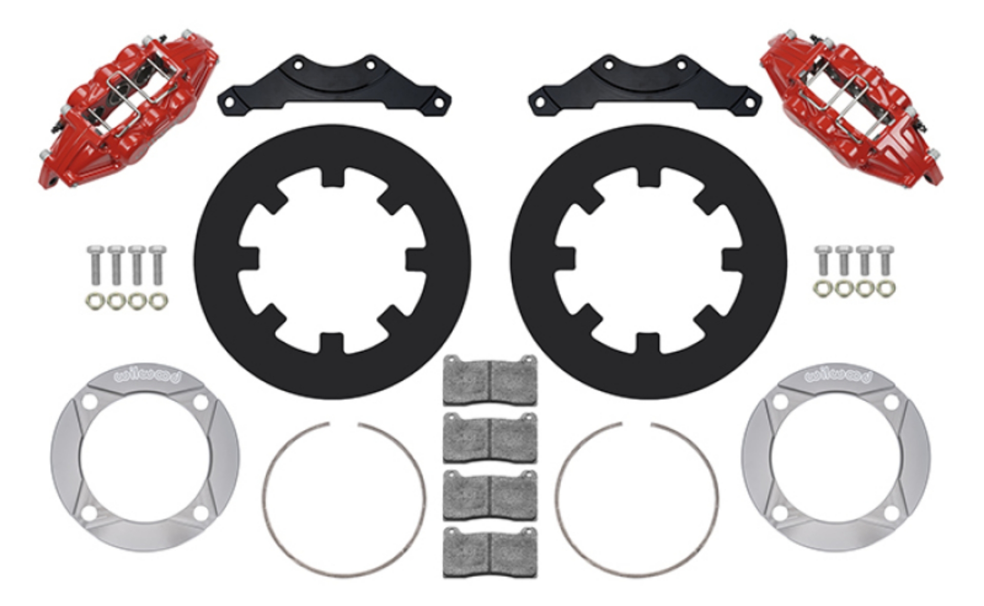 Picture of Wilwood 2014+ Polaris RZR XP 1000 Rear Kit 11-25in - Red