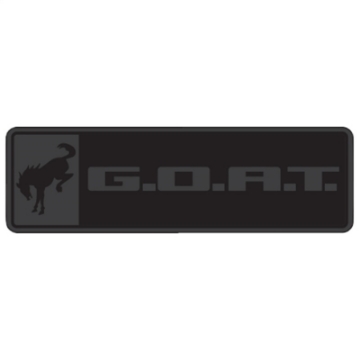 Picture of Ford Racing Bronco-Bronco Sport G-O-A-T- Badge - Black-Black