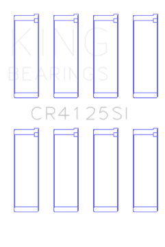 Picture of King Subaru EJ15-EJ16-EJ18-EJ20-EJ22-EJ25 Size 0-25mm Silicone Bi-Metal Alum Rod Bearing Set