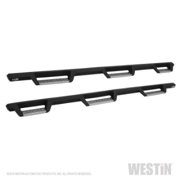 Picture of Westin 19-23 1500 Classic CC 5-5ft- Bed HDX Stainless Drop W2W Nerf Step Bars - Tex- Blk