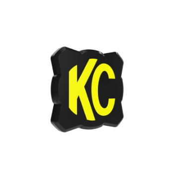 Picture of KC HiLiTES FLEX ERA 1 Single Light Cover ONLY Black-Yellow KC Logo
