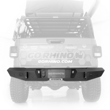 Picture of Go Rhino 20-22 Jeep Gladiator JT Trailine Rear Full Width Bumper - Tex- Blk