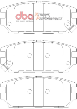 Picture of DBA 1994 Eagle Talon TSi 1st Gen AWD XP Performance Front Brake Pads