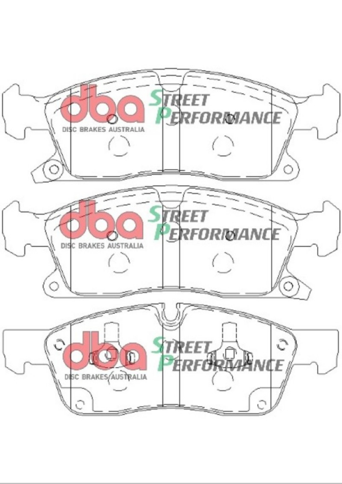 Picture of DBA 11-20 Dodge Durango 330mm Front Rotor SP Performance Front Brake Pads