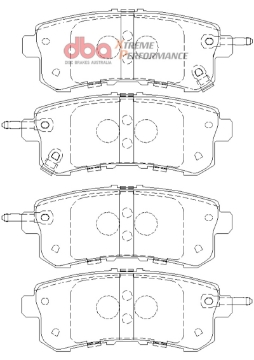 Picture of DBA 11-13 Infiniti QX56 Rear Rotor XP Performance Rear Brake Pads