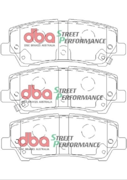 Picture of DBA 15-19 Ford Mustang GT w-Performance Package-380mm Front Rotor SP Performance Rear Brake Pads