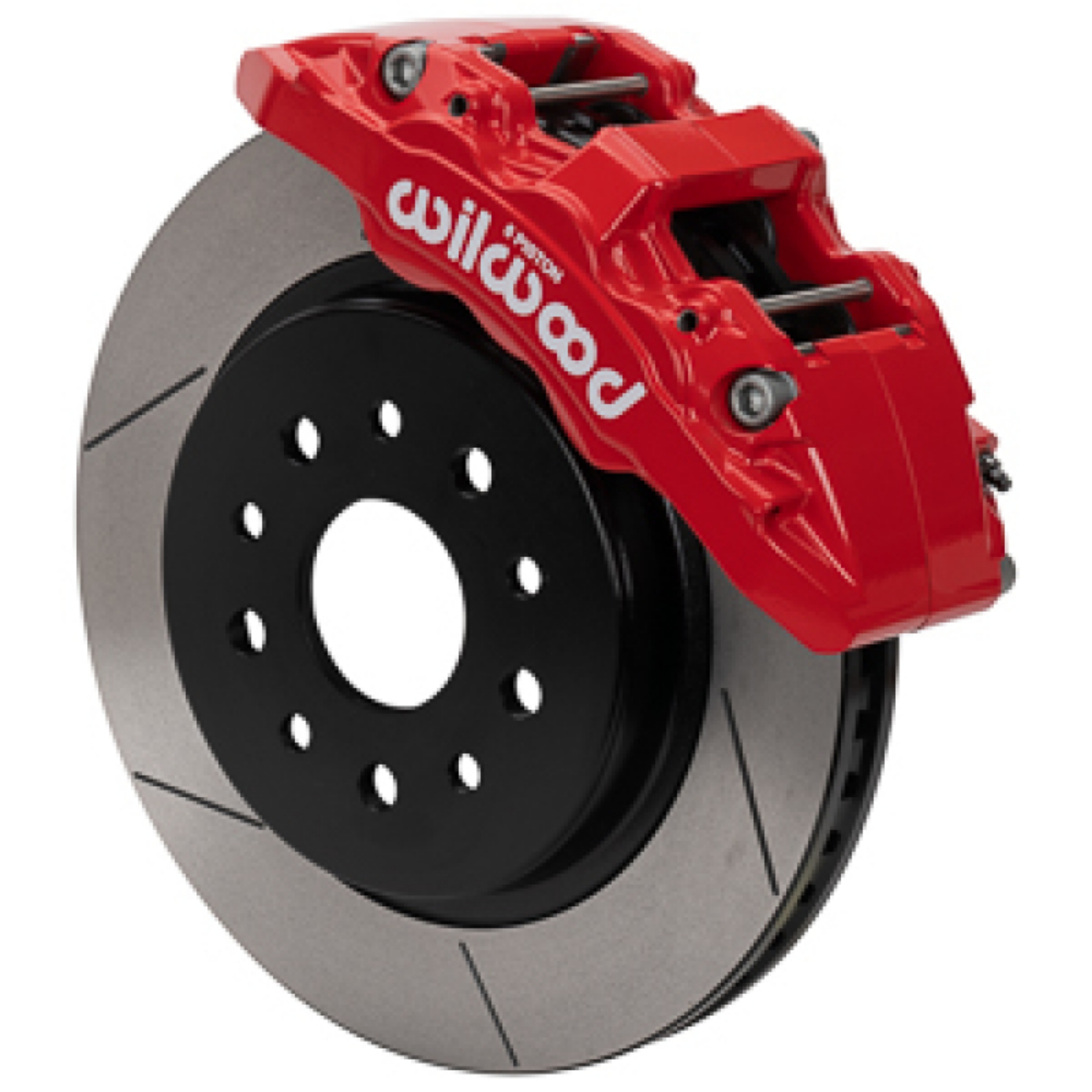 Picture of Wilwood 07-18 Jeep Wrangler JK Aero6-DM Front Brake Kit - Slotted - Red