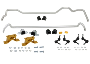 Picture of Whiteline 04-05 Subaru Impreza STI Front & Rear Sway Bar Kit 24mm w-Mounts