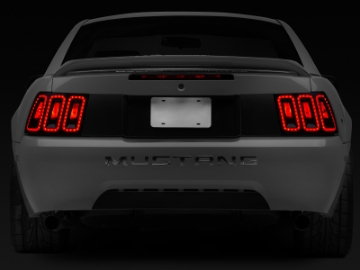Picture of Raxiom 99-04 Ford Mustang Excluding 99-01 Cobra Icon LED Tail Lights- Black Housing Smoked Lens