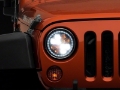Picture of Raxiom 97-18 Jeep Wrangler TJ-JK Axial Spider LED Headlight w- Amber DRL- Chrome Hsng Clear Lens