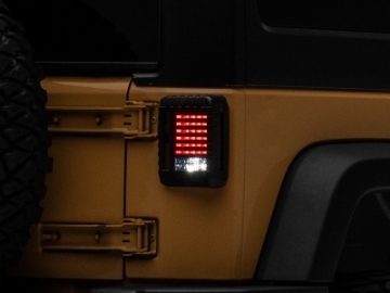 Picture of Raxiom 07-18 Jeep Wrangler JK LED Tail Lights- Black Housing Smoked Lens