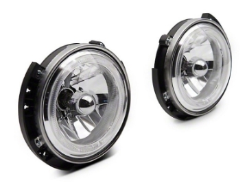 Picture of Raxiom 07-18 Jeep Wrangler JK LED Halo Headlights- Chrome Housing Clear Lens