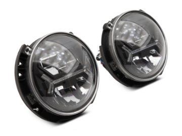 Picture of Raxiom 07-18 Jeep Wrangler JK LED Halo Headlights- Black Housing Clear Lens