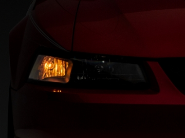 Picture of Raxiom 99-04 Mustang Axial Series OEM Style Replacement Headlights- Black Housing Clear Lens