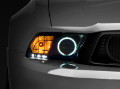 Picture of Raxiom 10-12 Ford Mustang w- Headlights CCFL Halo Projector Headlights- Black Housing Clear Lens