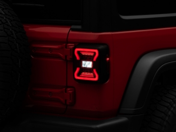 Picture of Raxiom 18-22 Jeep Wrangler JL LED Tail Lights- Black Housing - Red Lens
