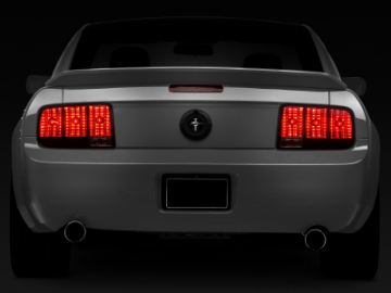 Picture of Raxiom 05-09 Ford Mustang Tail Lights- Black Housing Smoked Lens