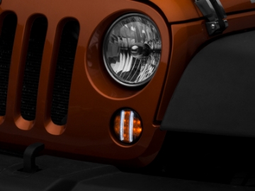 Picture of Raxiom 07-18 Jeep Wrangler JK Axial Series LED Front Turn Signals Smoked