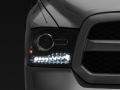 Picture of Raxiom 09-18 Dodge RAM 1500 LED Halo Headlights w-Switchback Turn Signals- Blk Housing Clear Lens