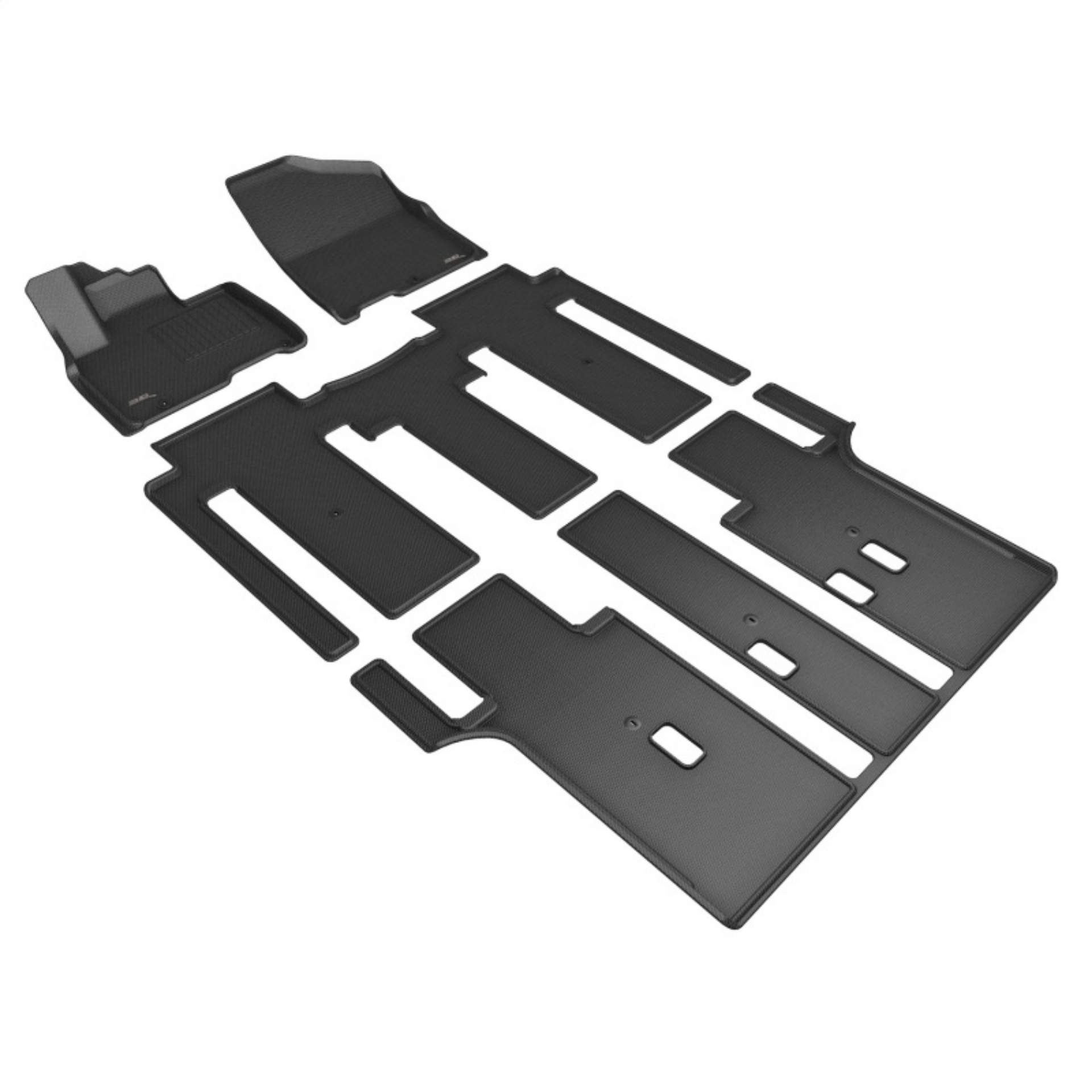 Picture of 3D MAXpider 21-23 Kia Carnival - Sedona 8-Passenger Kagu Black R1 R2 R3